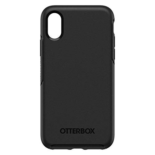 OtterBox Symmetry Series - Back cover for mobile phone - polycarbonate, synthetic rubber - black - for Apple iPhone XS