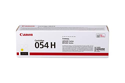 Canon 054 H - High capacity - yellow - original - toner cartridge - for ImageCLASS LBP622Cdw, MF641CW, MF642Cdw, MF644Cdw