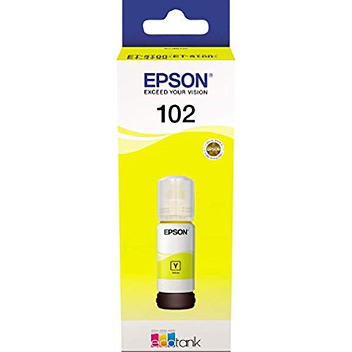 Epson 102 - 70 ml - yellow - original - ink tank - for EcoTank ET-15000, 2700, 2750, 2751, 2756, 3700, 3750, 4750, Expression ET-2700, 2750, 3700