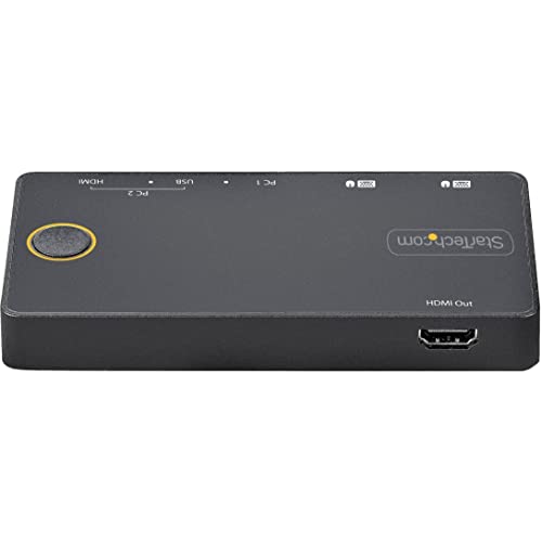 2 Port USB A HDMI USB C 4K KVM Switch