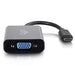 C2G HDMI Mini to VGA and Audio Adapter Converter Dongle - Video converter - HDMI - VGA - black