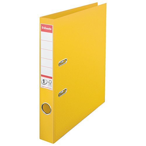 Best Value Esselte No.1 A4 Plastic Lever Arch File 50mm Yellow Pack of 10