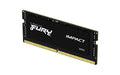 Kingston FURY Impact - DDR5 - module - 16 GB - SO-DIMM 262-pin - 4800 MHz / PC5-38400 - CL38 - 1.1 V - unbuffered - on-die ECC