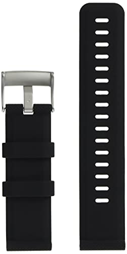 TRAVERSE BLACK SILICONE STRAP