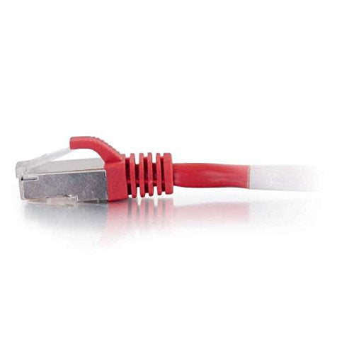 C2G Cat5e Booted Shielded (STP) Network Patch Cable - Patch cable - RJ-45 (M) to RJ-45 (M) - 15 m - STP - CAT 5e - molded - red