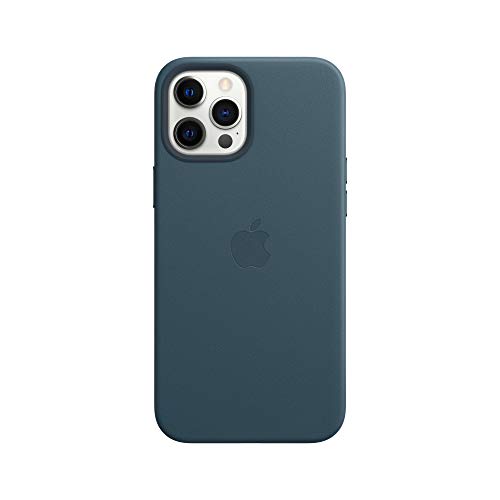 Apple Case with MagSafe - Back cover for mobile phone - leather - baltic blue - for iPhone 12 Pro Max