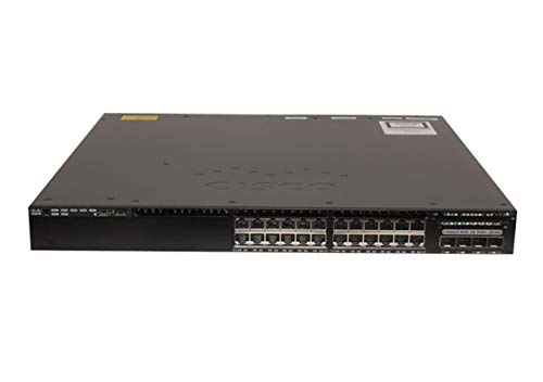 Cisco Catalyst 3650-24PD-S - Switch - L3 - Managed - 24 x 10/100/1000 (PoE+) + 2 x 10 Gigabit SFP+ - desktop, rack-mountable - PoE+ (390 W)