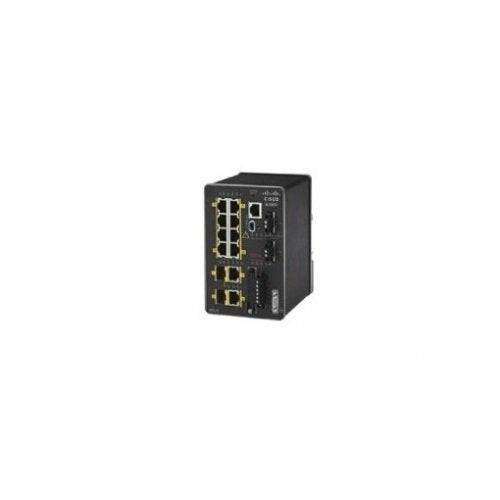 Cisco Industrial Ethernet 2000 Series - Switch - Managed - 8 x 10/100 + 2 x combo Gigabit SFP - DIN rail mountable