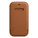 Apple with MagSafe - Protective sleeve for mobile phone - leather - saddle brown - for iPhone 12, 12 Pro