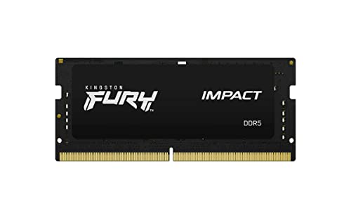 Kingston FURY Impact - DDR5 - kit - 32 GB: 2 x 16 GB - SO-DIMM 262-pin - 4800 MHz / PC5-38400 - CL38 - 1.1 V - unbuffered - on-die ECC