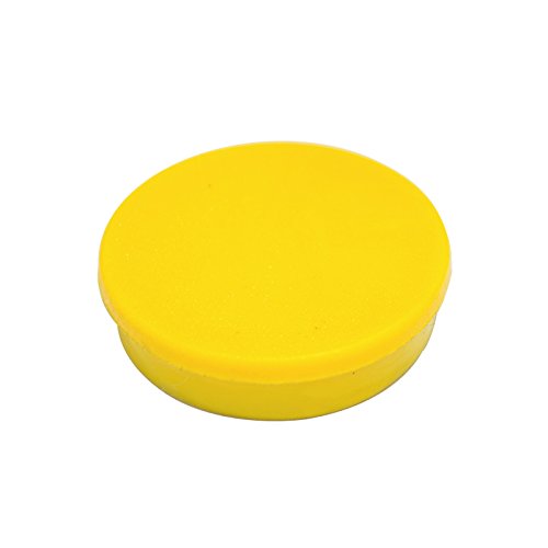 Best Value Bi-Silque 30 mm Round Magnet - Yellow (Pack of 10),IM130209