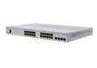 Cisco Business 350 Series 350-24P-4G - Switch - L3 - Managed - 24 x 10/100/1000 (PoE+) + 4 x Gigabit SFP - rack-mountable - PoE+ (195 W)