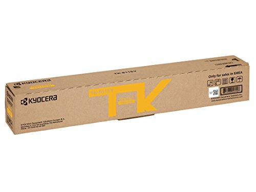 Best Value Kyocera TK-8115Y Laser Toner Yellow Original Premium Printer Cartridge 1T02P3ANL0 for Ecosys M8124, ECOSYS M8130