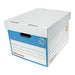 Best Value Super Strong Easy Assembly XL Archive Box White/Blue