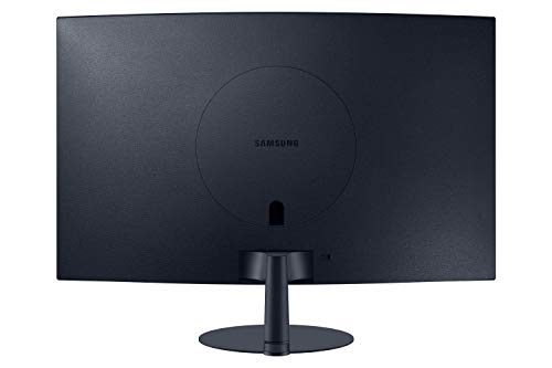 Samsung C27T550FDR - T55 Series - LED monitor - curved - 27" - 1920 x 1080 Full HD (1080p) @ 75 Hz - VA - 250 cd/m? - 3000:1 - 4 ms - HDMI, VGA, DisplayPort - speakers - dark grey/blue