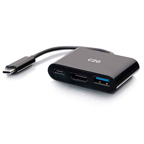 C2G USB C Mini Docking Station - USB C to HDMI, USB 3.0 & USB C - Docking station - USB-C / Thunderbolt 3 - HDMI