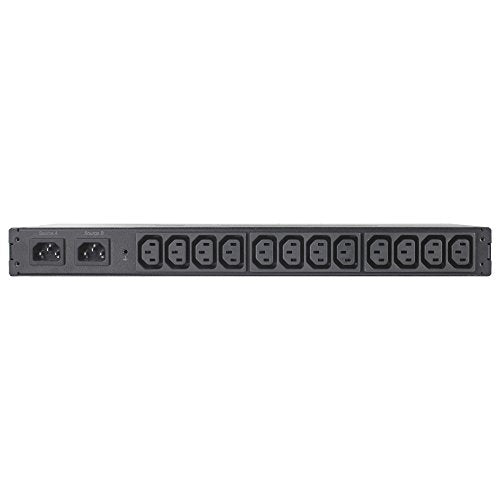 APC Rack Automatic Transfer Switch AP4421 - Redundant switch (rack-mountable) - AC 230 V - Ethernet 10/100, RS-232, USB - output connectors: 12 - 1U - black - for P/N: SCL500RMI1UC, SCL500RMI1UNC, SMTL1000RMI2UC, SMTL750RMI2UC, SMX1500RM2UCNC, SMX750CNC