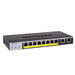 NETGEAR Smart GS110TPP - Switch - smart - 8 x 10/100/1000 (PoE+) + 2 x 10/100/1000 (uplink) - desktop - PoE+ (120 W)