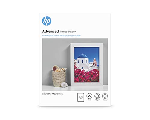 HP Advanced Glossy Photo Paper - Glossy photo paper - 130 x 180 mm - 25 sheet(s)