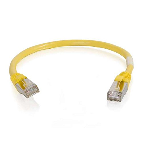 C2G Cat5e Booted Shielded (STP) Network Patch Cable - Patch cable - RJ-45 (M) to RJ-45 (M) - 1 m - STP - CAT 5e - molded - yellow