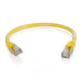 C2G Cat5e Booted Shielded (STP) Network Patch Cable - Patch cable - RJ-45 (M) to RJ-45 (M) - 1 m - STP - CAT 5e - molded - yellow