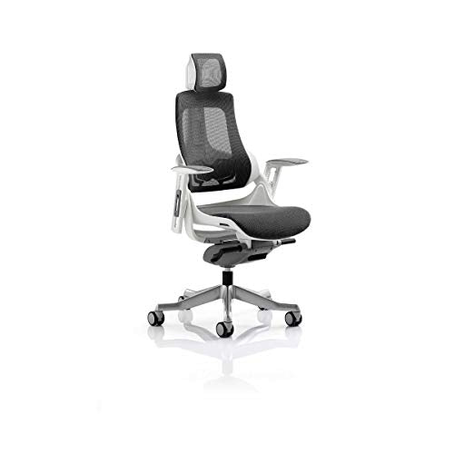 Zure Charcoal Mesh With Arms With Headrest KC0162