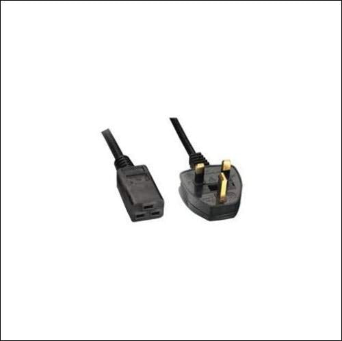 AC Power Cord UK BS1393 to IEC-320-C7