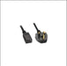 AC Power Cord UK BS1393 to IEC-320-C7