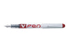 Best Value Pilot V Pen SVPN-4W R Disposable Fountain Pen - Red, Box of 12