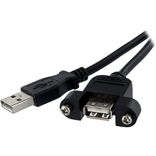 StarTech 3 ft Panel Mount USB Cable A to A