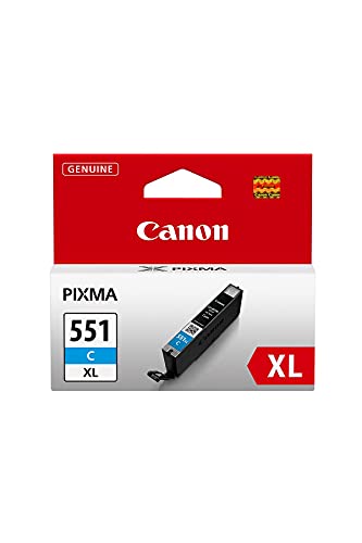 Canon CLI-551 CXL - 6444B001 - 1 x Cyan - High Yield - Ink tank - For PIXMA iP8750,iX6850,MG5550,MG5650,MG5655,MG6450,MG6650,MG7150,MG7550,MX725,MX925