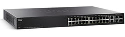 Cisco Small Business SF300-24MP - Switch - L3 - Managed - 24 x 10/100 (PoE+) + 2 x combo Gigabit SFP + 2 x 10/100/1000 - desktop, rack-mountable - PoE+ (375 W)