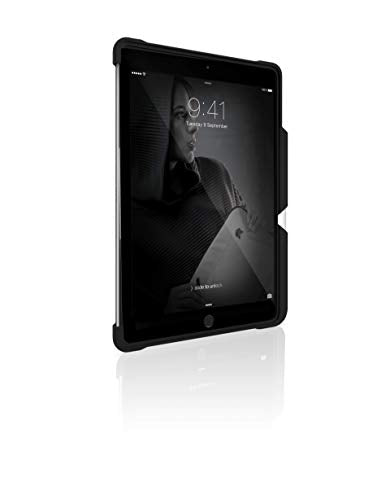 STM Dux Shell Duo 10.2 Inch Apple iPad 7th Generation Rugged Shell Tablet Case Black Polycarbonate TPU Shock Resistant 6.6 Foot Drop Tested