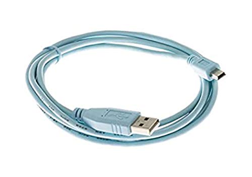 Cisco - USB cable - USB (M) to mini-USB Type B (M) - 1.83 m - for Cisco 1921, 1921 4-pair, 1921 ADSL2+, 1941, Catalyst 2960, 2960G, 2960S