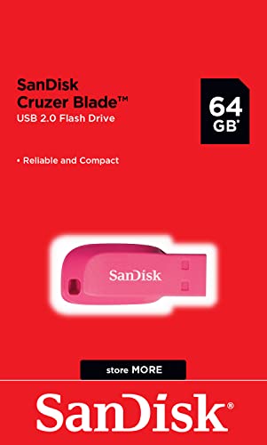 SanDisk Cruzer Blade - USB flash drive - 64 GB - USB 2.0 - electric pink