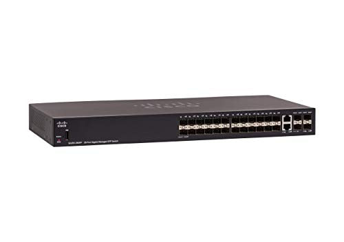 Cisco Small Business SG350-28SFP - Switch - L3 - Managed - 24 x SFP + 2 x combo Gigabit Ethernet/Gigabit SFP - rack-mountable