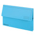 Best Value PK50 DOCUMENT WALLETS BLUE A4 285 GSM