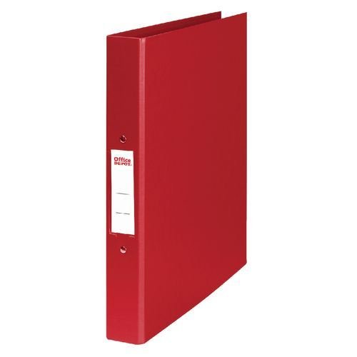 Best Value Office Depot 2 Ring A4 Plastic Ring Binder Red