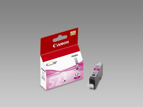 Canon CLI-521 M - 2935B001 - 1 x Magenta - Ink tank - For PIXMA iP3600,iP4700,MP540,MP550,MP560,MP620,MP630,MP640,MP980,MP990,MX860,MX870