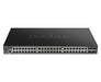 D-Link DGS 1250-52XMP - Switch - L3 Lite - smart - 48 x 10/100/1000 (PoE) + 4 x 10 Gigabit SFP+ - rack-mountable - PoE (370 W)