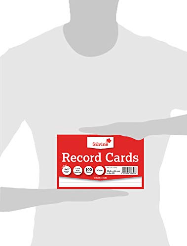 Valuex Record Cards Ruled Both Sides 8X5In 203X127Mm White (Pack 100)