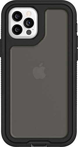 Griffin Survivor Extreme - Protective case back cover for mobile phone - black, asphalt black - for Apple iPhone 12, 12 Pro