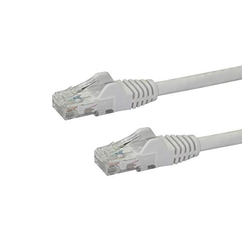 StarTech.com N6PATC50CMWH 0.5 m Cat6 Patch Short Ethernet Cable with Snagless RJ45 Connectors - White