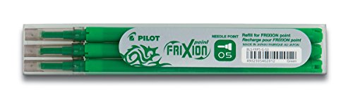 Best Value Pilot Refills for Frixion Point Rollerball 0.5 mm - Light Green, Pack of 3