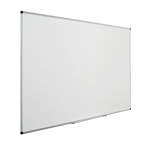 Best Value Bi-Office Maya Enamelled Premium Surface Whiteboard with Aluminium Frame and Pen Tray 180x90 cm Weiss