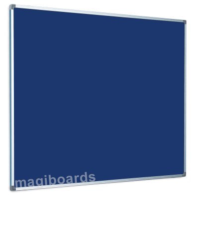 Best Value Magiboards DD Magiboards Slim Frame Felt Noticeboard Blue 2400x1200mm