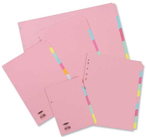 Best Value Concord Subject Dividers 230 Micron 5-Part A4 Ref 234256