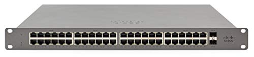 Cisco Meraki Go GS110-48P - Switch - Managed - 48 x 10/100/1000 (PoE+) + 2 x SFP (mini-GBIC) (uplink) - desktop, rack-mountable - PoE+