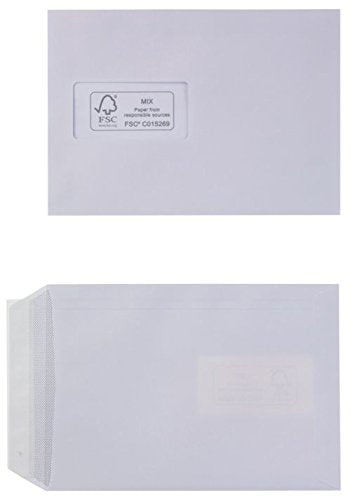 Best Value FSC Peel & Seal Envelopes - Window C5 100gsm - Box of 500