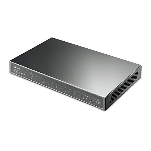 TP-Link JetStream TL-SG2210P V3 - Switch - smart - 8 x 10/100/1000 + 2 x SFP - desktop - PoE (58 W)